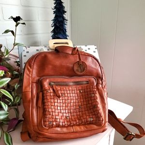 Harbour 2nd Woven Leather Packpack